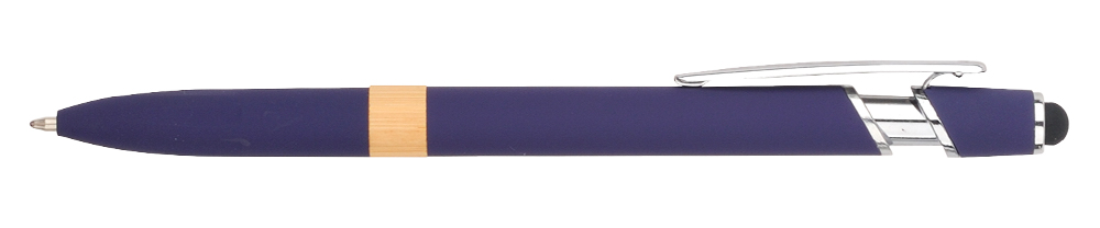 Метална химикалка с бамбуков пръстен