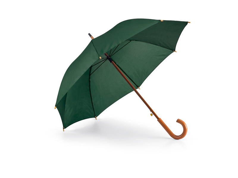 Автоматичен чадър с дървена дръжка