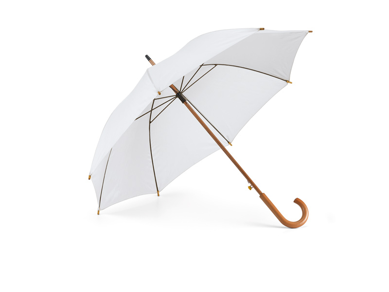 Автоматичен чадър с дървена дръжка