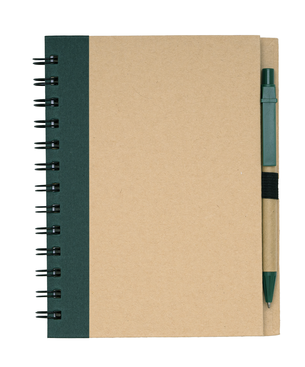 Еко бележник с твърди корици и химикалка