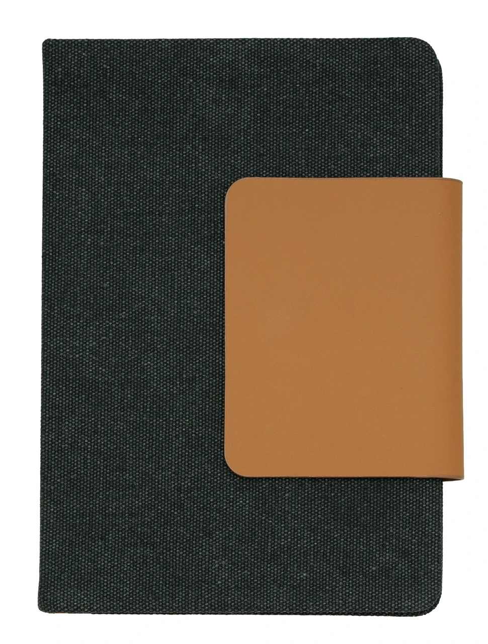 А5 бележник с кожено капаче с отделение за карти