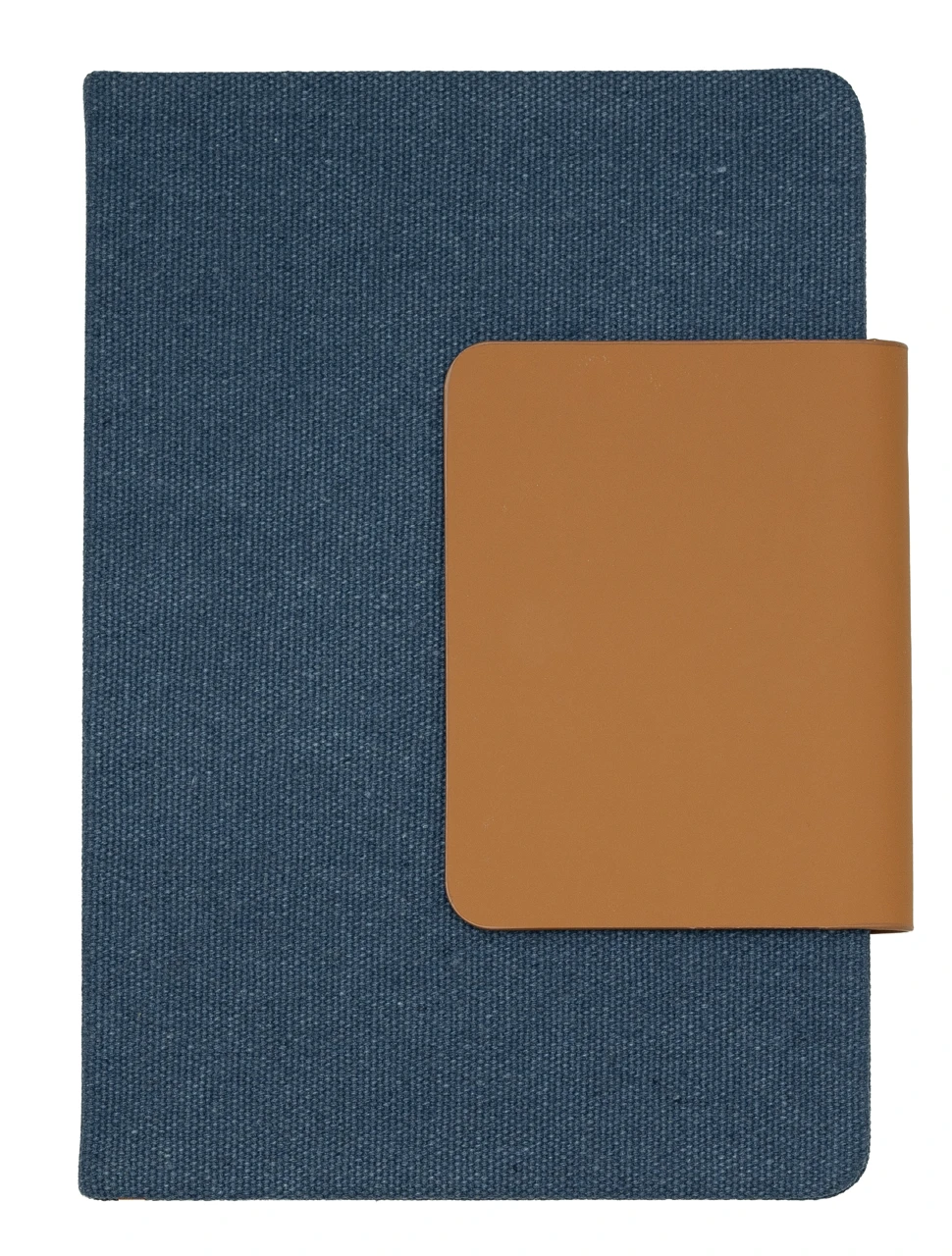 А5 бележник с кожено капаче с отделение за карти