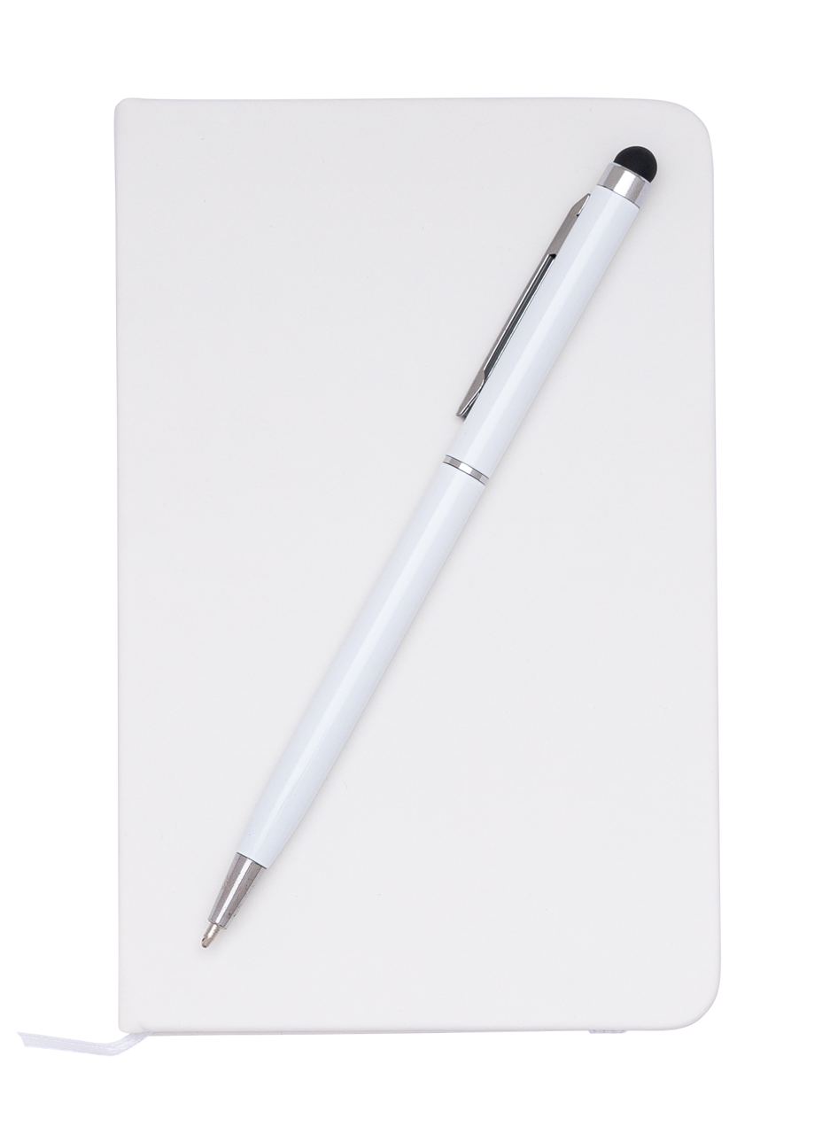 Комплект бележник A6 и метална химикалка