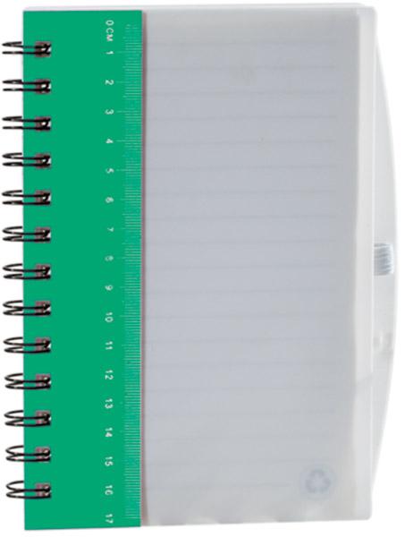 Тефтер с пластмасова корица и линия